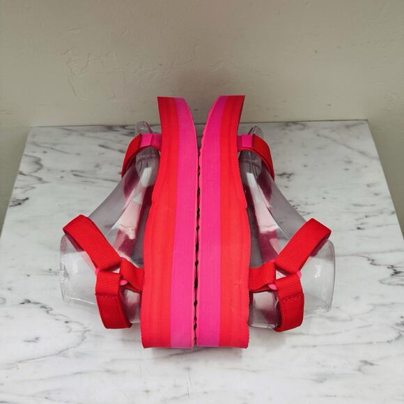 Teva Orange Flatform Universal Strappy Sandals Women’s Size 10 - Picture 6 of 10